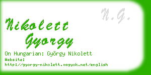 nikolett gyorgy business card