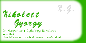 nikolett gyorgy business card